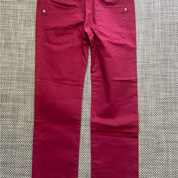 NWT Appaman Deep Red Jean Style Pants w Adjustable Waist Tabs - Picture 1 of 4